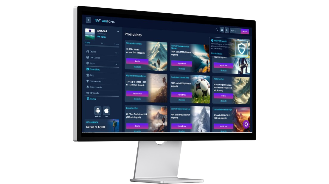 Μπόνους Wintopia Casino